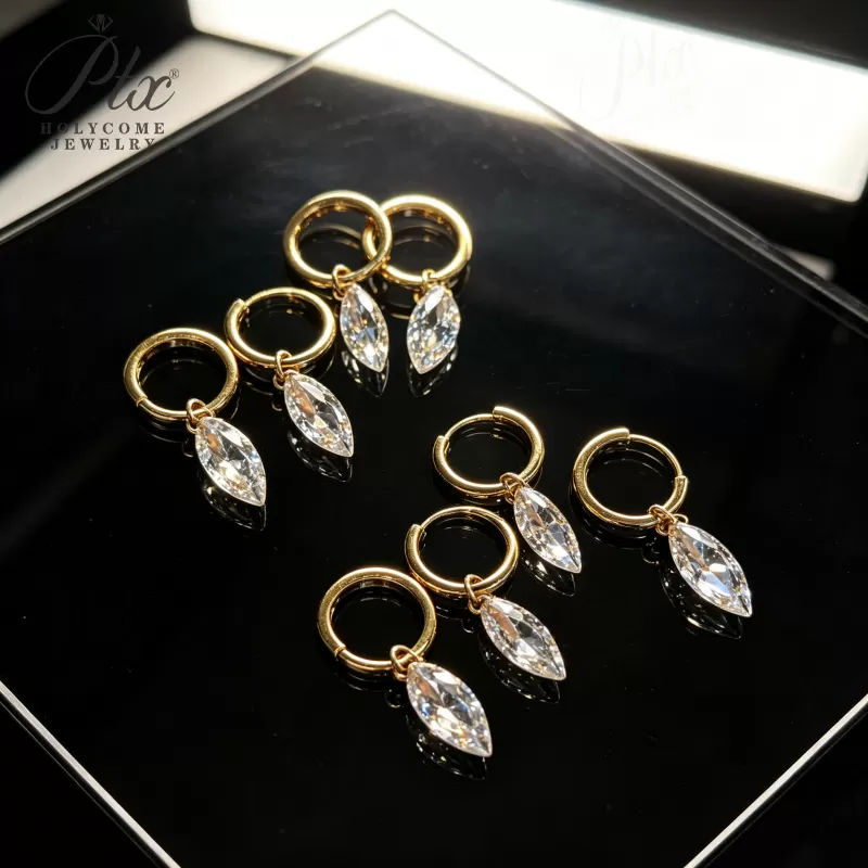 1ct Round Lab Grown Diamond Stud Earrings D Color VVS1 14K Gold Plated GRA - Image 8