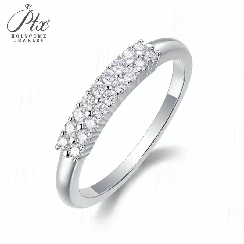 1ct Round Moissanite Ring D Color VVS1 925 Sterling Silver GRA