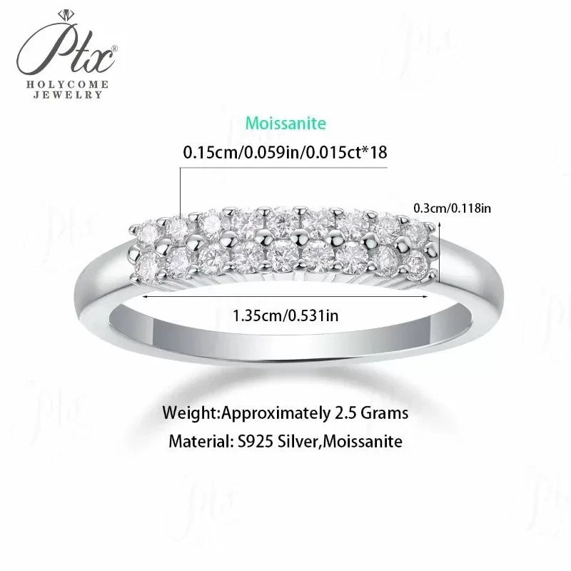 1ct Round Moissanite Ring D Color VVS1 925 Sterling Silver GRA - Image 3