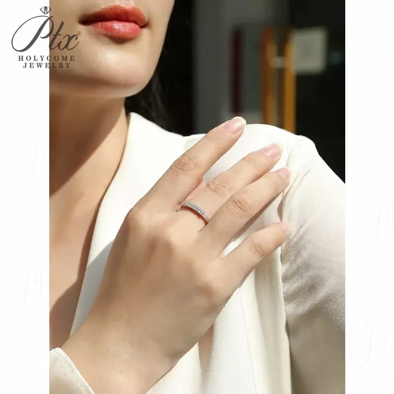 1ct Round Moissanite Ring D Color VVS1 925 Sterling Silver GRA - Image 4
