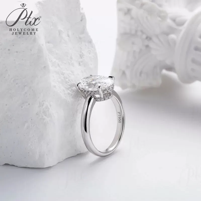 1ct Round Lab Grown Diamond Ring D Color VVS1 14K Gold Plated GRA - Image 6