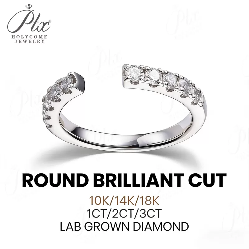 1ct Round Lab Grown Diamond Ring D Color VVS1 14K Gold Plated GRA
