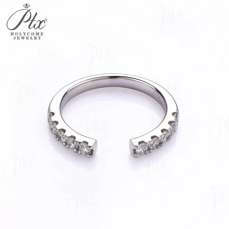 1ct Round Lab Grown Diamond Ring D Color VVS1 14K Gold Plated GRA - Image 3