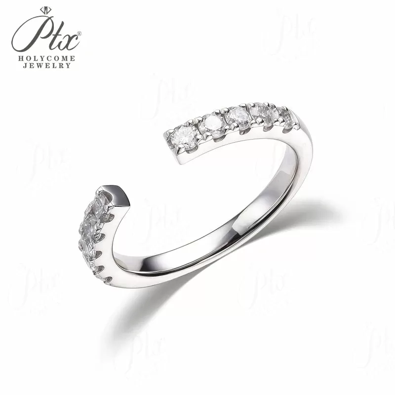 1ct Round Lab Grown Diamond Ring D Color VVS1 14K Gold Plated GRA - Image 5