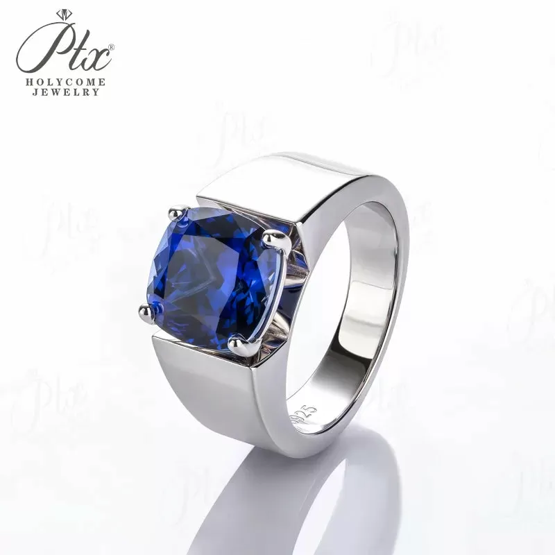 1ct Cushion Moissanite Ring D Color VVS1 925 Sterling Silver GRA - Image 2