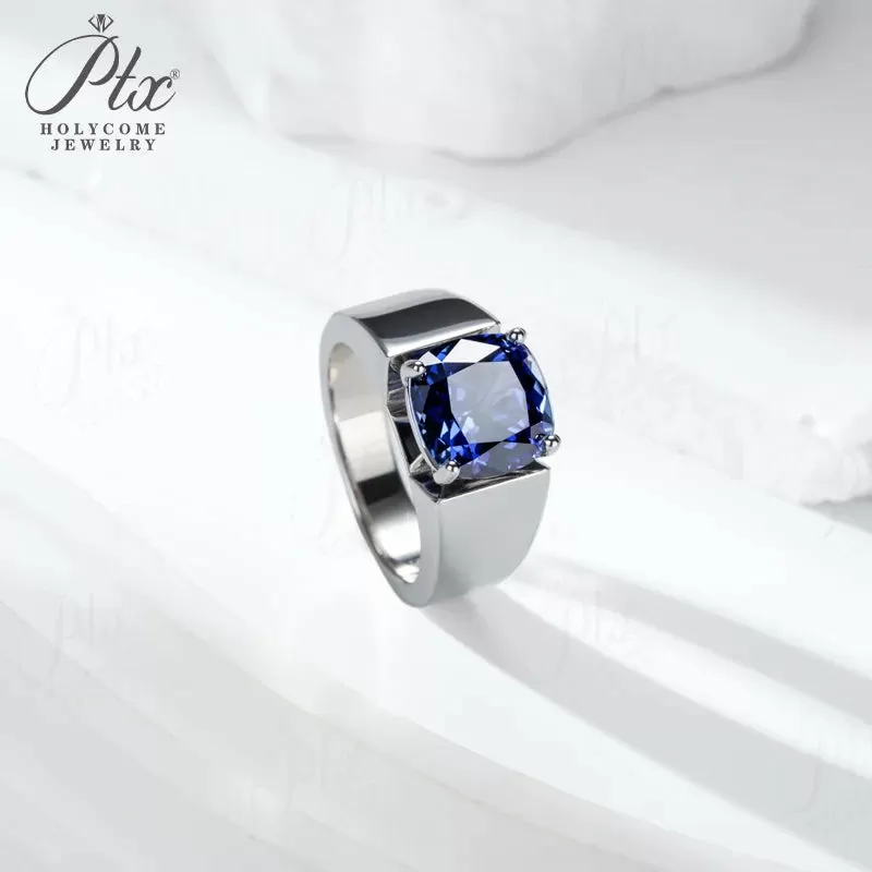 1ct Cushion Moissanite Ring D Color VVS1 925 Sterling Silver GRA - Image 3
