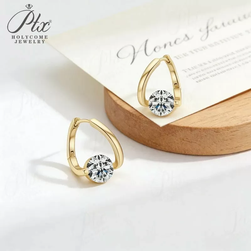 1-2ct Round Moissanite Stud Earrings D Color VVS1 925 Sterling Silver GRA - Image 5