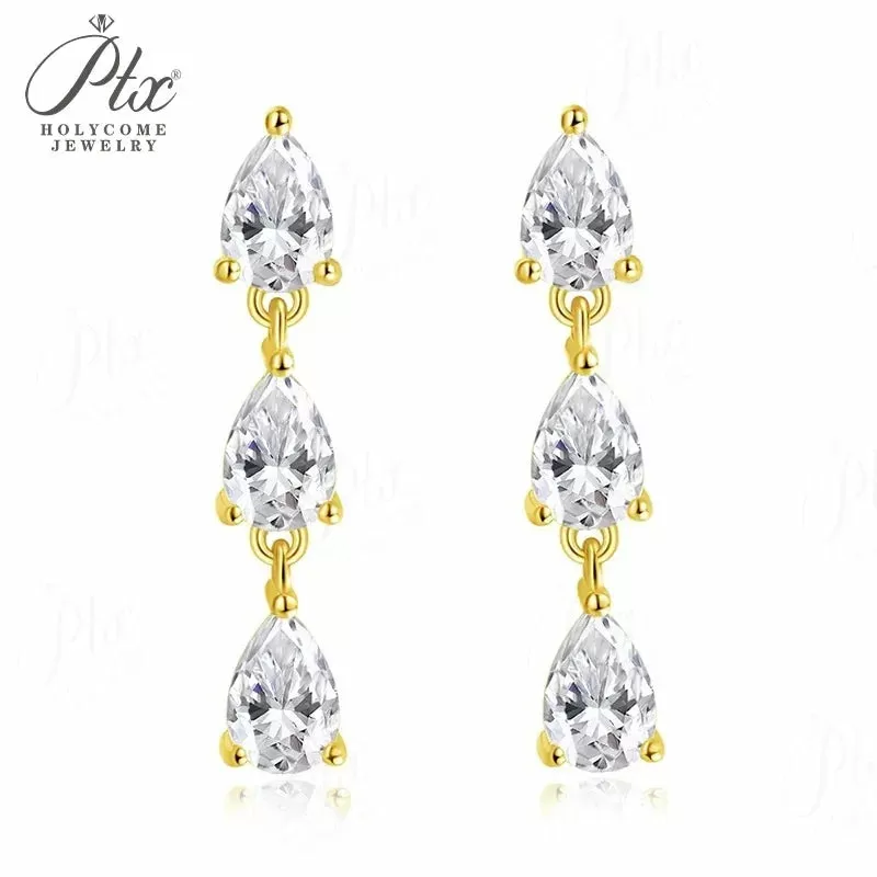 3ct Round Moissanite Stud Earrings D Color VVS1 925 Sterling Silver GRA - Image 9