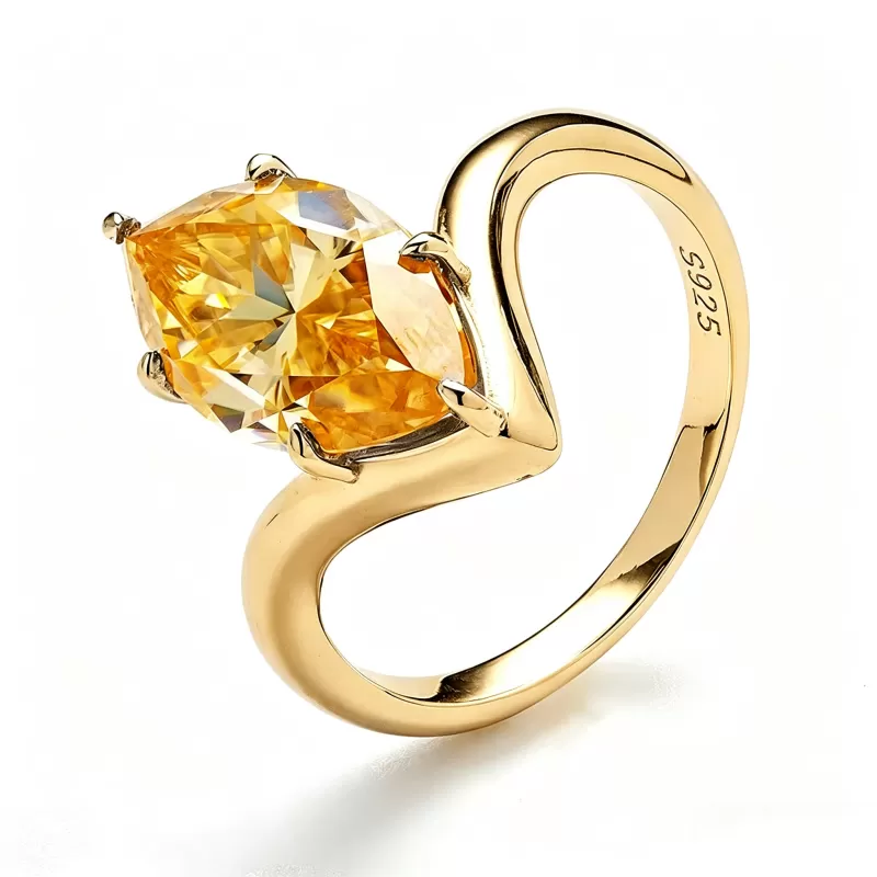 5ct Marquise Moissanite Ring D Color VVS1 925 Sterling Silver GRA - Image 6