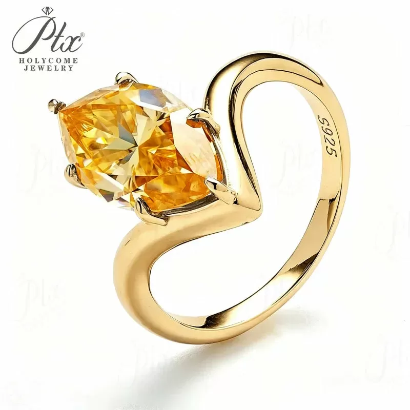 5ct Marquise Moissanite Ring D Color VVS1 925 Sterling Silver GRA - Image 7