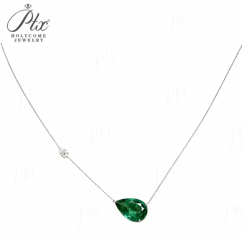 5ct Round Moissanite Pendant Necklace D Color VVS1 925 Sterling Silver GRA - Image 10