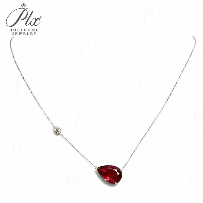 5ct Round Moissanite Pendant Necklace D Color VVS1 925 Sterling Silver GRA - Image 11
