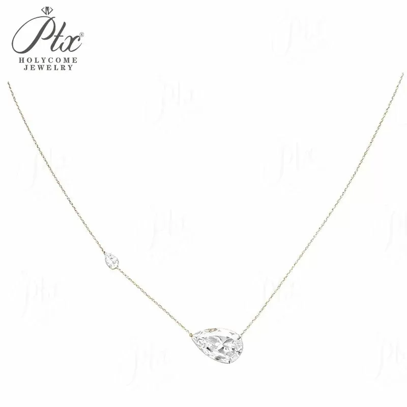 5ct Round Moissanite Pendant Necklace D Color VVS1 925 Sterling Silver GRA - Image 12