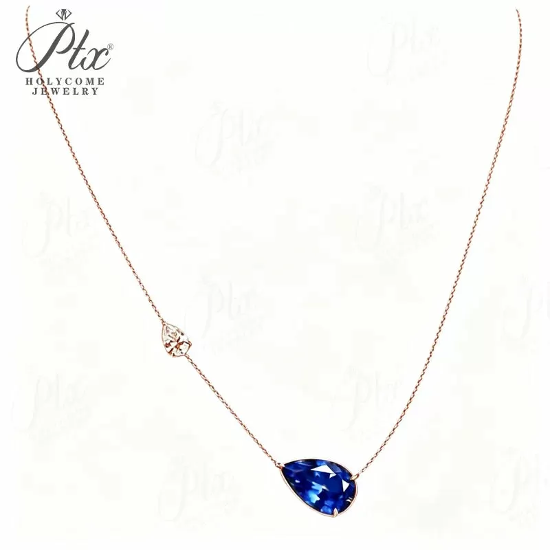 5ct Round Moissanite Pendant Necklace D Color VVS1 925 Sterling Silver GRA - Image 16