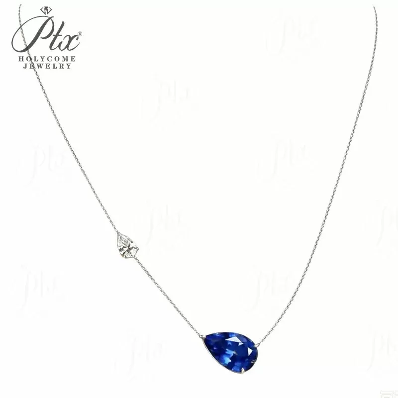 5ct Round Moissanite Pendant Necklace D Color VVS1 925 Sterling Silver GRA - Image 7