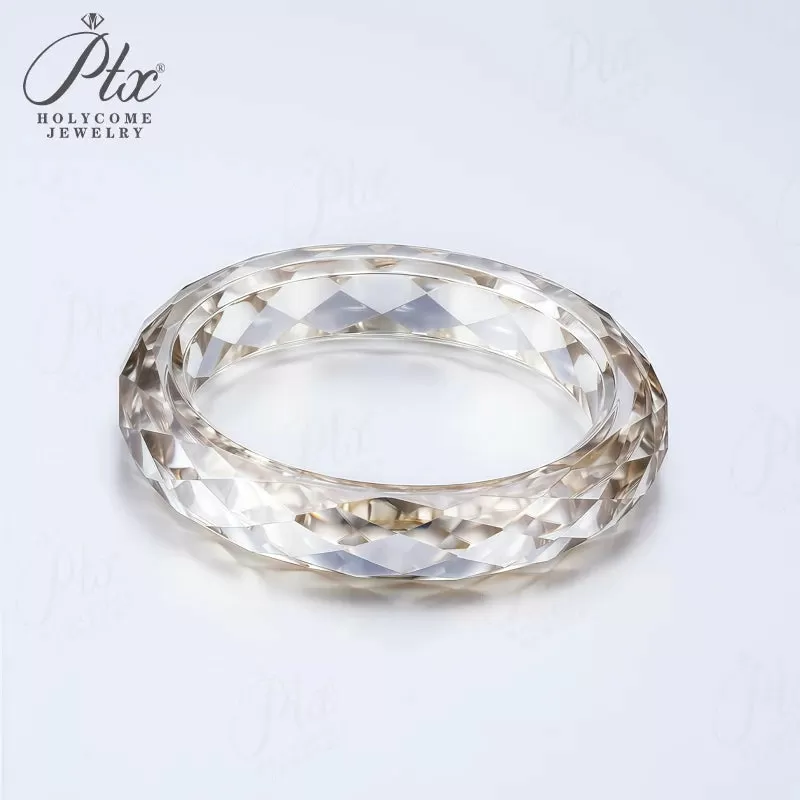 1ct Round Moissanite Ring D Color VVS1 925 Sterling Silver GRA - Image 7