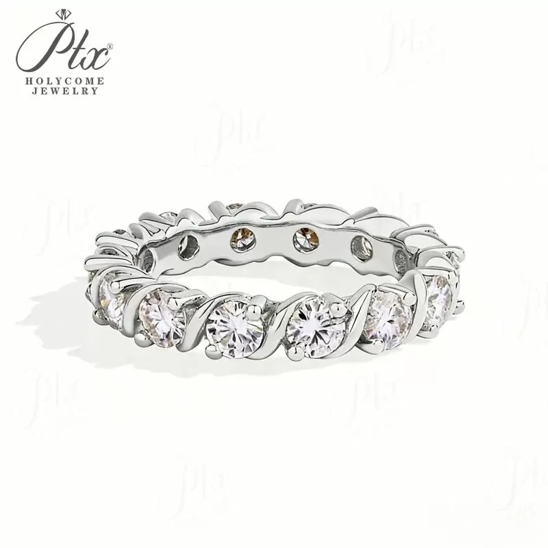 1ct Round Moissanite Jewelry D Color VVS1 925 Sterling Silver GRA - Image 7