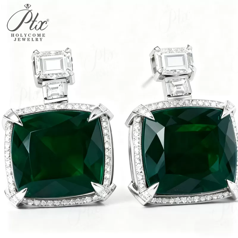 1ct Round Moissanite Stud Earrings D Color VVS1 925 Sterling Silver GRA - Image 14