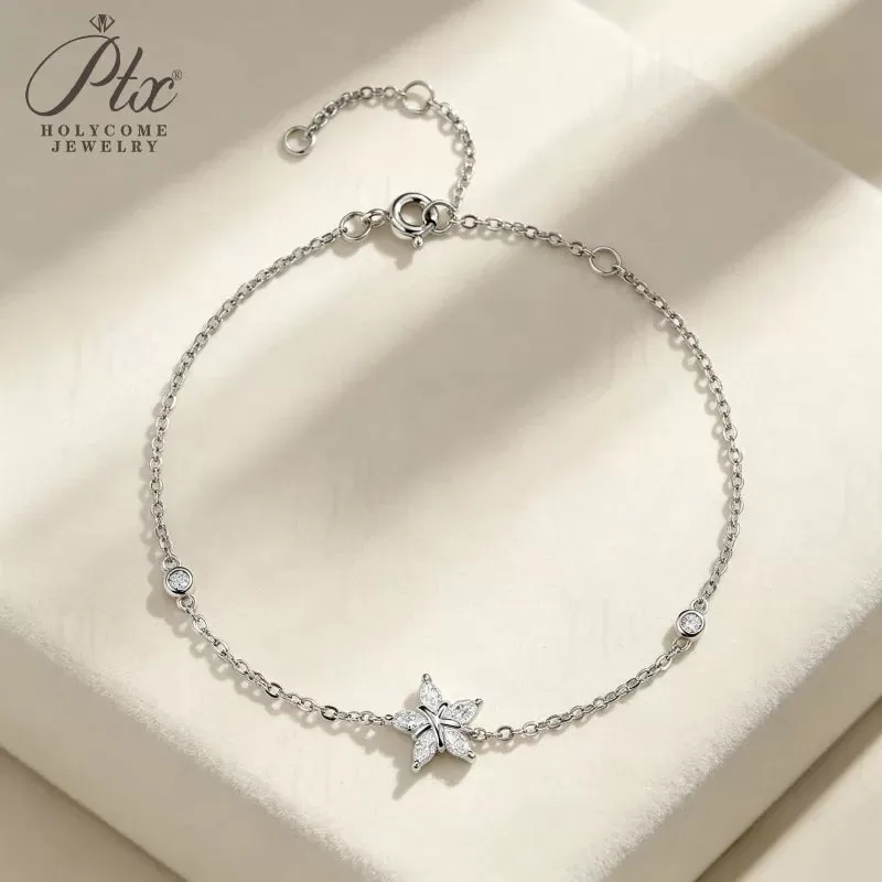 0.5ct Marquise Moissanite Bracelet D Color VVS1 925 Sterling Silver GRA - Image 7