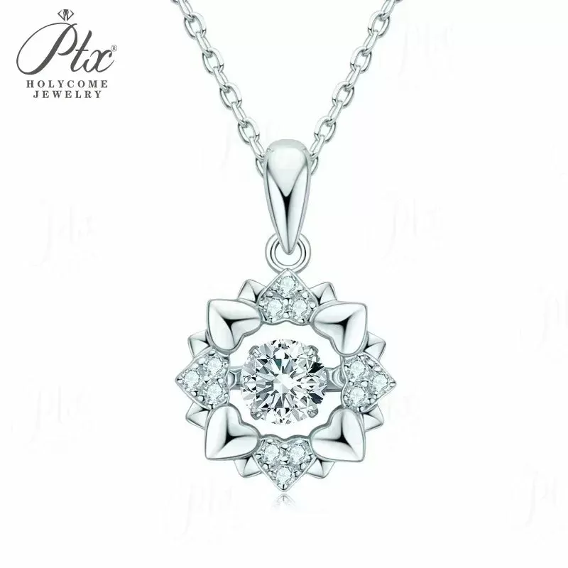 0.5ct Round Moissanite Pendant Necklace D Color VVS1 925 Sterling Silver GRA - Image 9