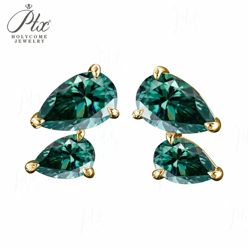 3ct Round Moissanite Stud Earrings D Color VVS1 925 Sterling Silver GRA - Image 11