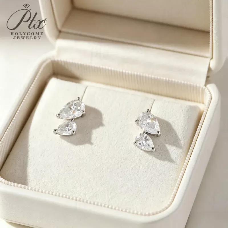 3ct Round Moissanite Stud Earrings D Color VVS1 925 Sterling Silver GRA - Image 5