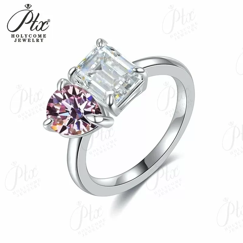 1ct Emerald Moissanite Ring D Color VVS1 925 Sterling Silver GRA - Image 22