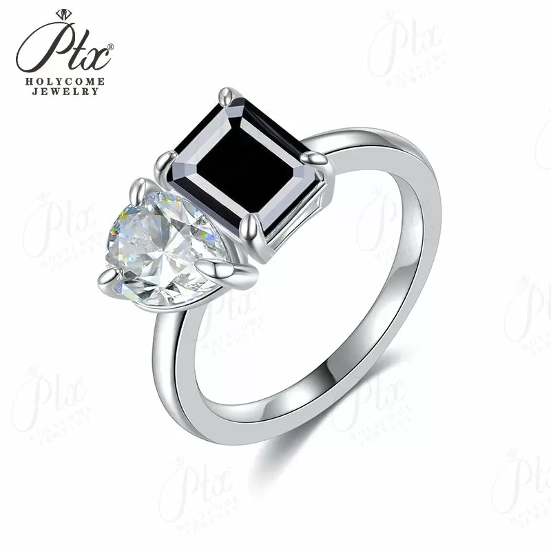 1ct Emerald Moissanite Ring D Color VVS1 925 Sterling Silver GRA - Image 26