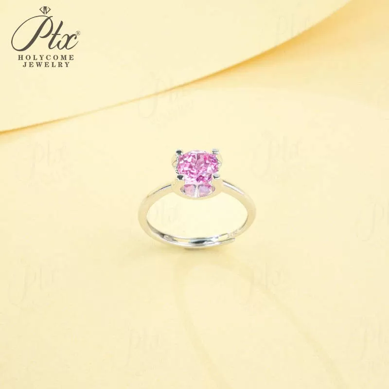 1ct Round Moissanite Ring D Color VVS1 925 Sterling Silver GRA - Image 2