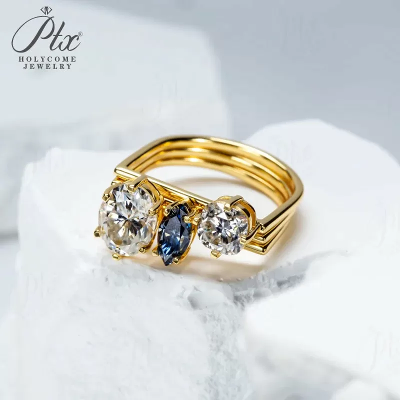 1ct Round Moissanite Ring D Color VVS1 925 Sterling Silver GRA - Image 5