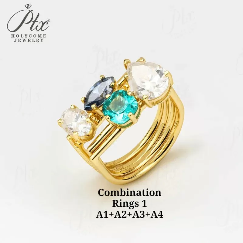 1ct Round Moissanite Ring D Color VVS1 925 Sterling Silver GRA - Image 7