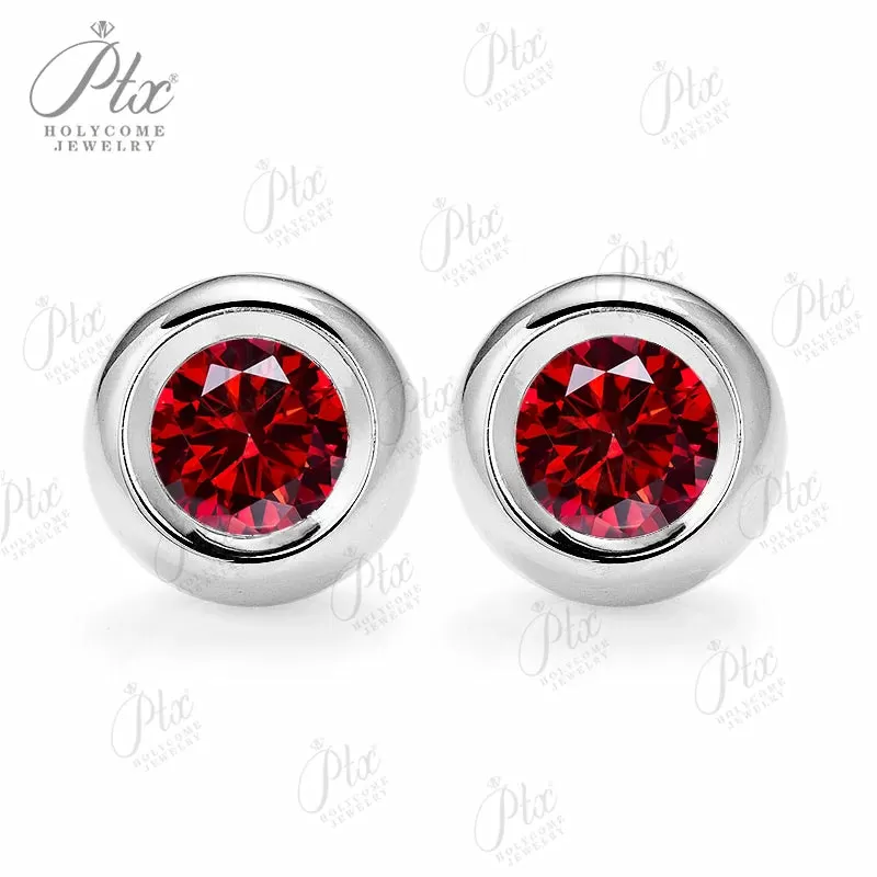 0.5ct Round Moissanite Stud Earrings D Color VVS1 925 Sterling Silver GRA - Image 17