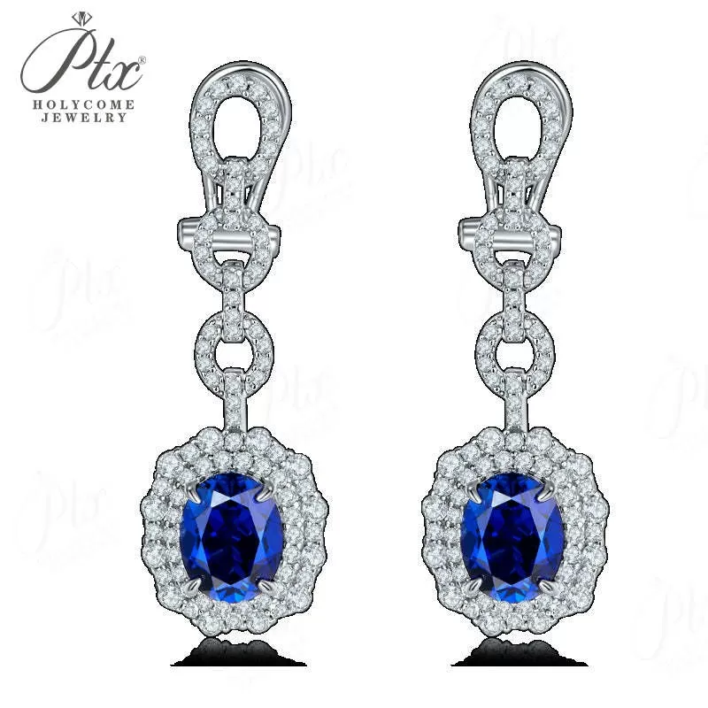 0.8-7ct Round Moissanite Stud Earrings D Color VVS1 925 Sterling Silver GRA - Image 36