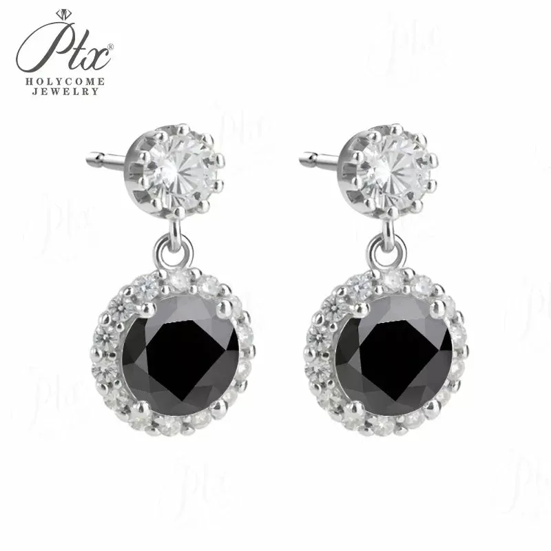 2ct Round Moissanite Stud Earrings D Color VVS1 925 Sterling Silver GRA - Image 14