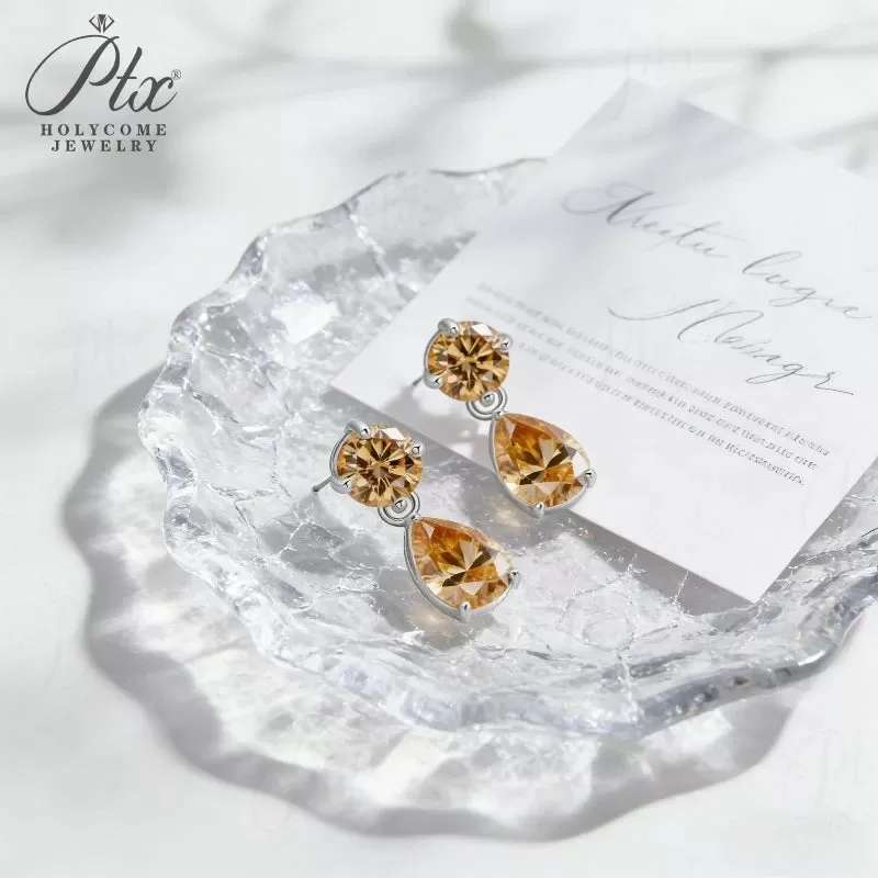 1ct Round Moissanite Stud Earrings D Color VVS1 925 Sterling Silver GRA - Image 4