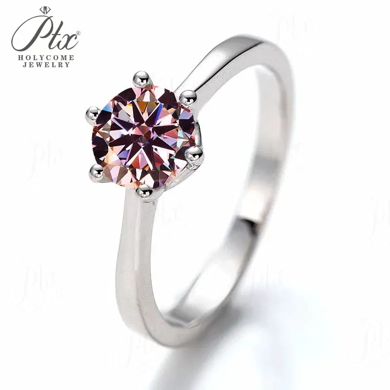 1ct Round Moissanite Ring D Color VVS1 925 Sterling Silver GRA - Image 15