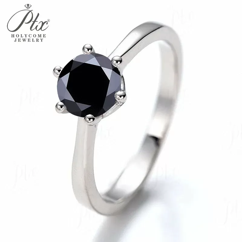 1ct Round Moissanite Ring D Color VVS1 925 Sterling Silver GRA - Image 8