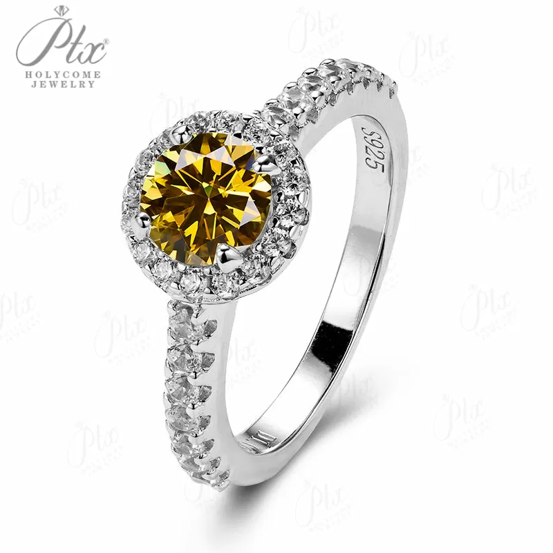 1ct Round Moissanite Ring D Color VVS1 925 Sterling Silver GRA - Image 11