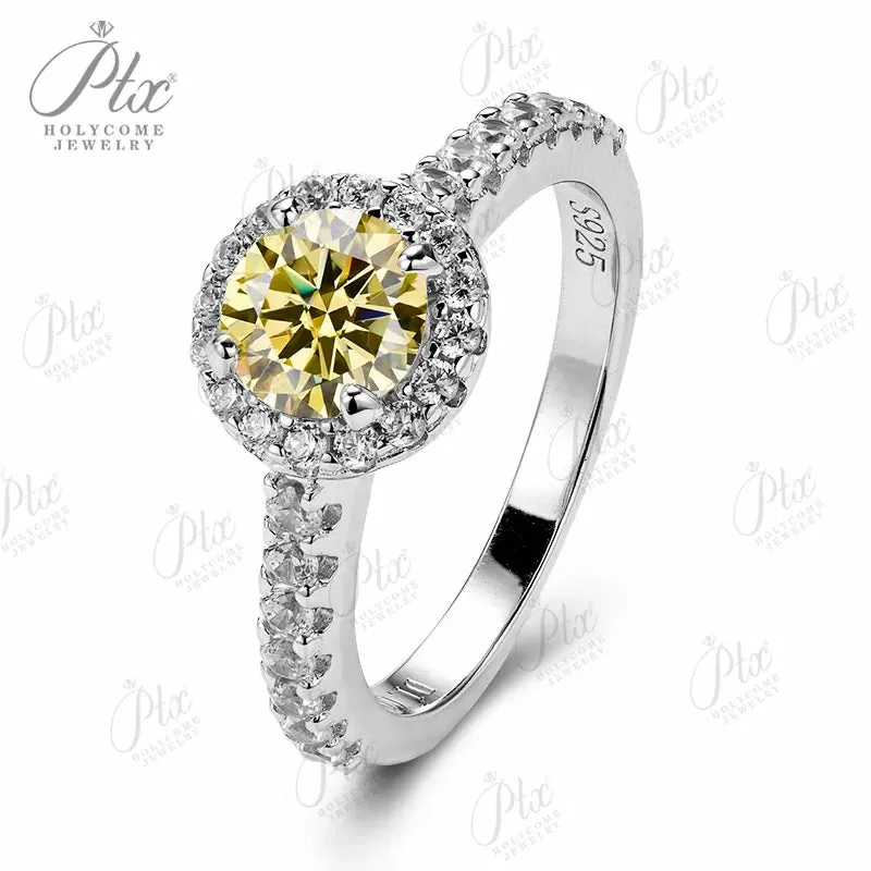1ct Round Moissanite Ring D Color VVS1 925 Sterling Silver GRA - Image 26