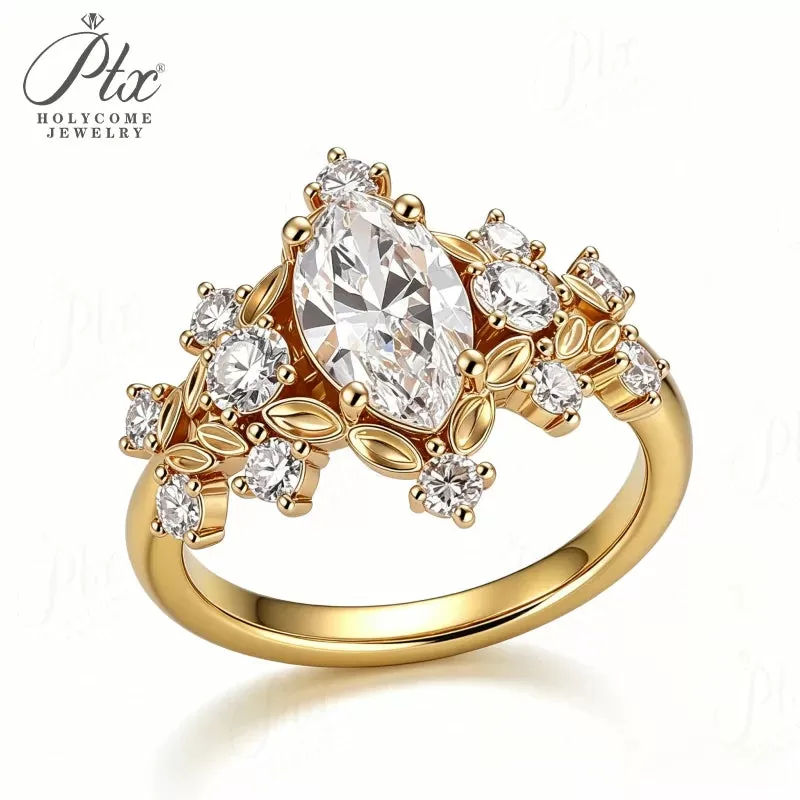 1ct Round Moissanite Ring D Color VVS1 925 Sterling Silver GRA - Image 5