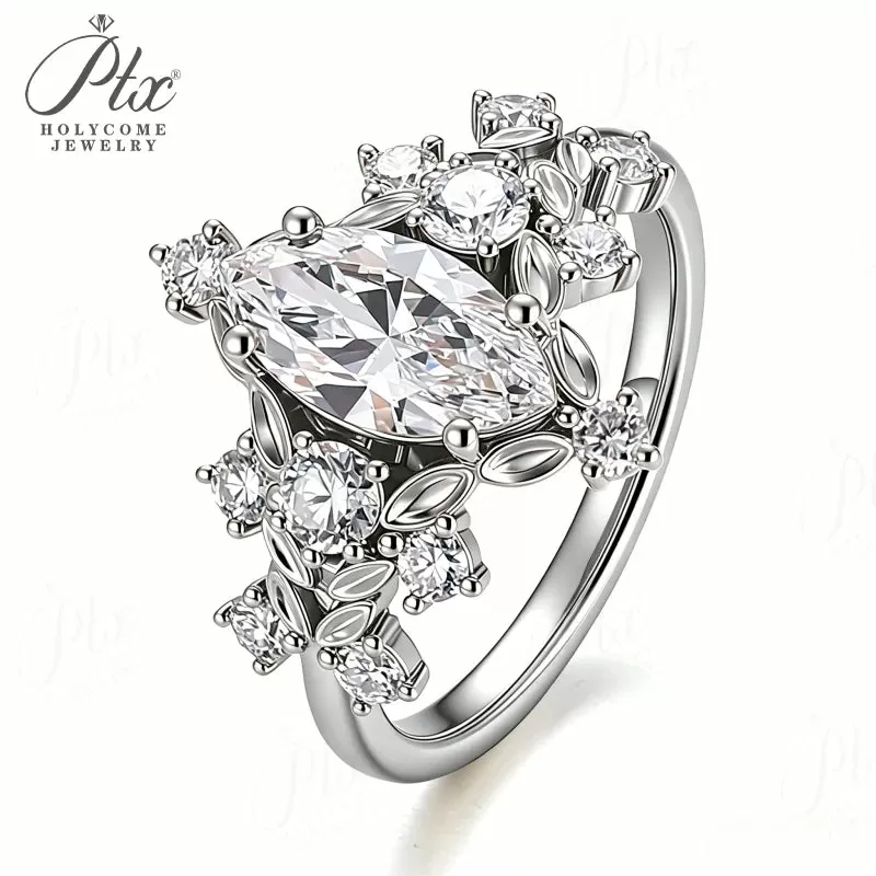 1ct Round Moissanite Ring D Color VVS1 925 Sterling Silver GRA - Image 7