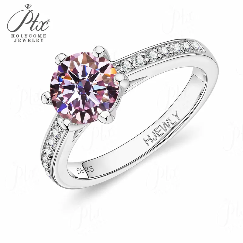 1ct Round Moissanite Ring D Color VVS1 925 Sterling Silver GRA - Image 15