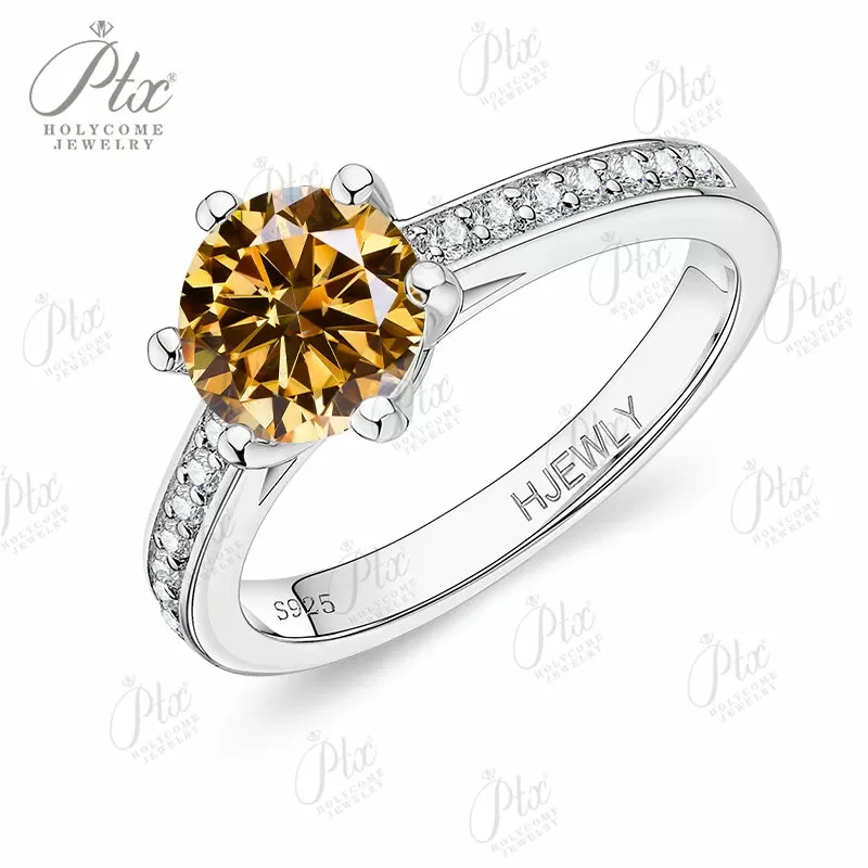 1ct Round Moissanite Ring D Color VVS1 925 Sterling Silver GRA - Image 34