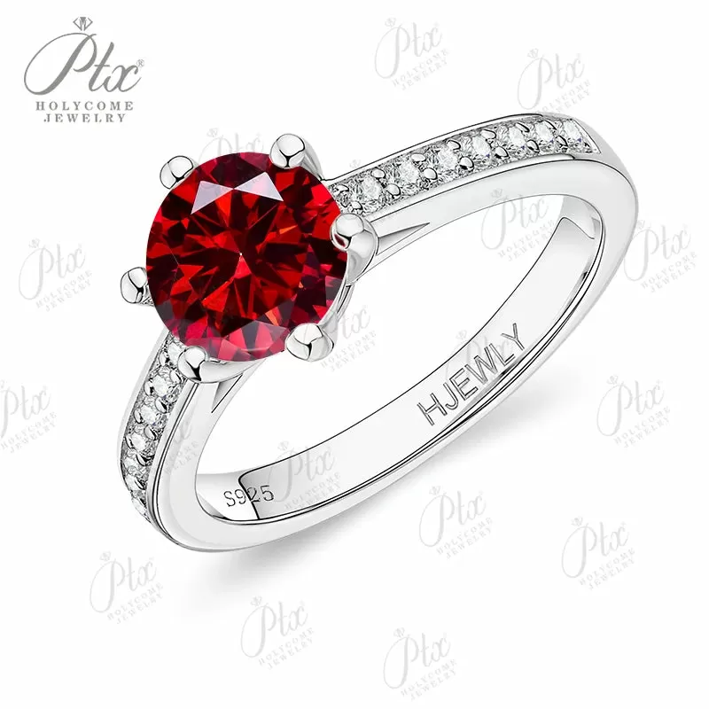 1ct Round Moissanite Ring D Color VVS1 925 Sterling Silver GRA - Image 35