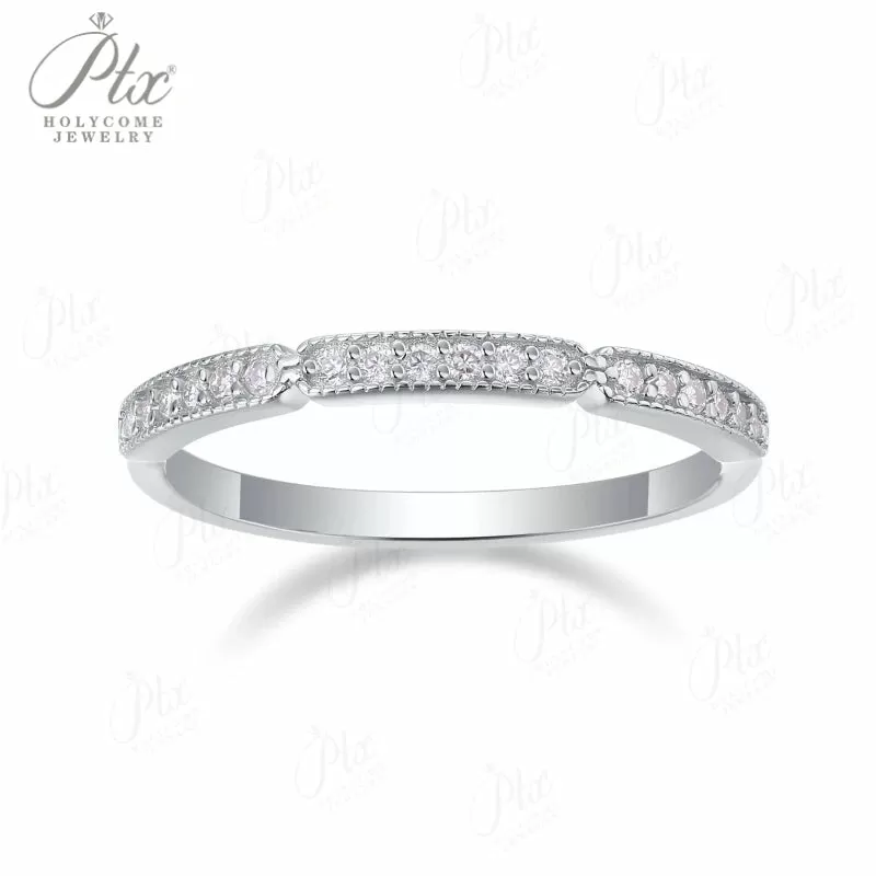 1ct Round Moissanite Ring D Color VVS1 925 Sterling Silver GRA - Image 3