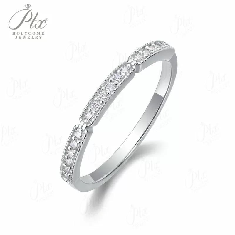 1ct Round Moissanite Ring D Color VVS1 925 Sterling Silver GRA - Image 7