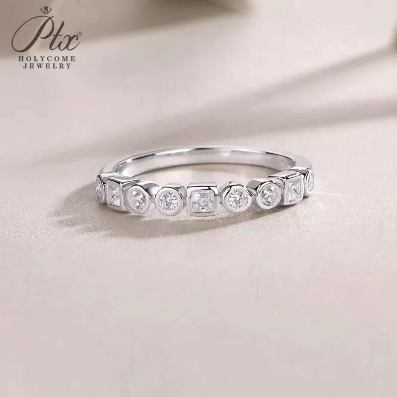 1ct Round Moissanite Ring D Color VVS1 925 Sterling Silver GRA - Image 6