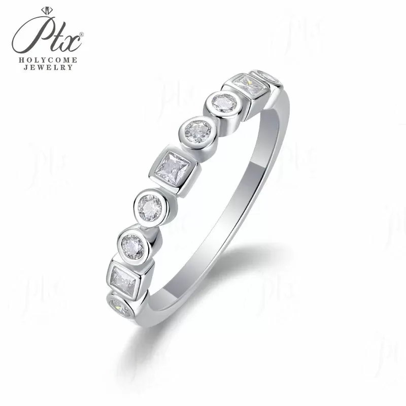 1ct Round Moissanite Ring D Color VVS1 925 Sterling Silver GRA - Image 7