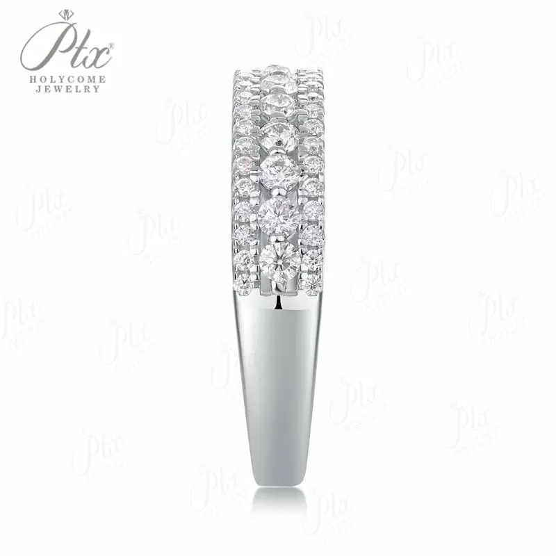 1ct Round Moissanite Ring D Color VVS1 925 Sterling Silver GRA - Image 6